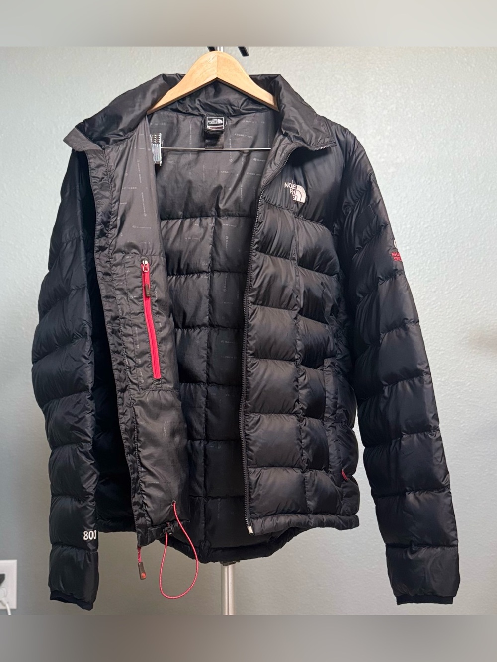 Vtg The North Face Men's Summit Series Thunder Down Jacket 800 Size L in Black - Picture 7 of 11